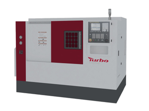 HTB50Y Slant bed CNC lathe with lifting power turret and electric spindle 