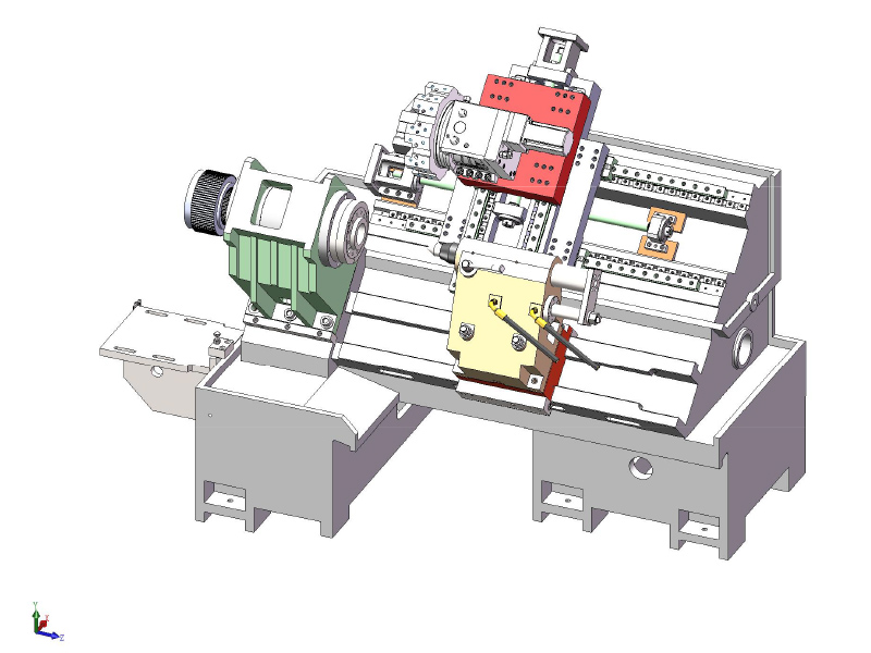 HTB450B industrial cnc metal cutting lathe, slant bed turning center with hydraulic tailstock