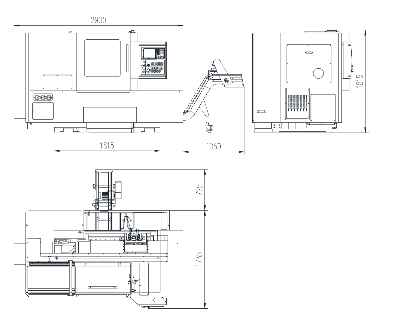 G500 Double spindle CNC Lathe 1027