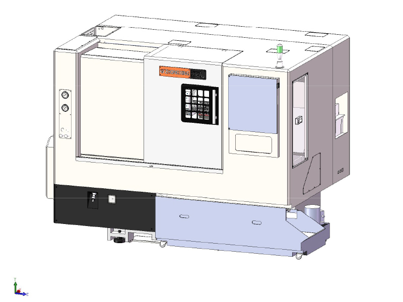 HTB450B industrial cnc metal cutting lathe, slant bed turning center with hydraulic tailstock