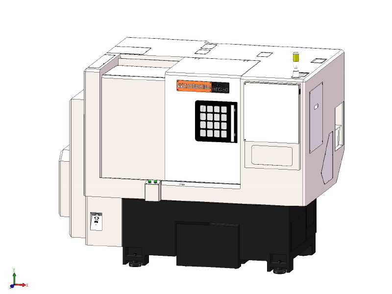 HTC450 Linear guideway slant-bed high-speed CNC lathe machine tool, A2-5 spindle, 4000rpm