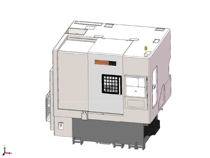 HTC500 Gang type Slant bed lathe Z Axis travel 400mm, A-5 7.5KW spindle