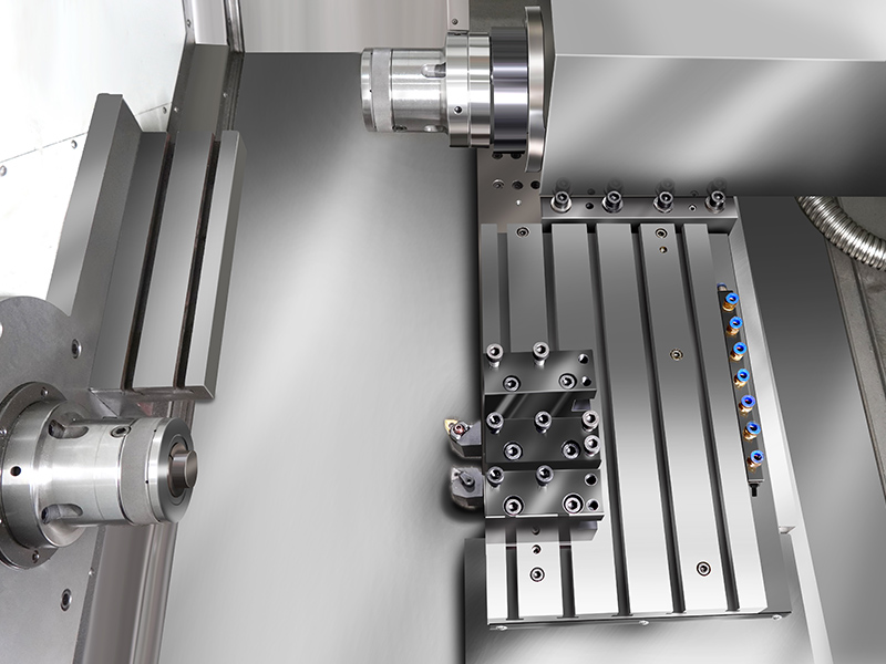H36 Affordable and Capable Gang Tool CNC Lathe Turning, Gang Style Slant bed CNC lathe