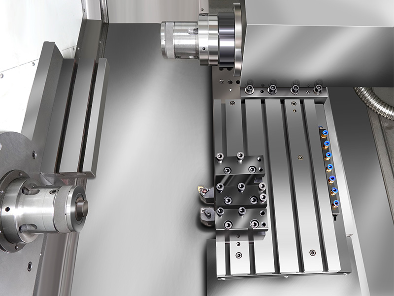 HTC450 Linear guideway slant-bed high-speed CNC lathe machine tool, A2-5 spindle, 4000rpm